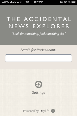 The Accidental News Explorer