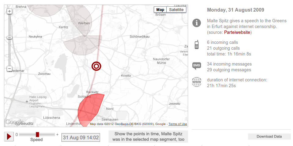 Malte Spitz' data